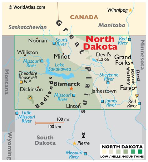 North Dakota Maps & Facts .